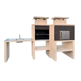 Contemporary Barbecue with Oven and Sink CS6140F