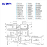 Barbecue Moderne avec Four et Evier AV80M