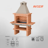 Barbecue en Brique Beton AV323F