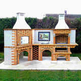 Four a pizza d'angle avec Barbecue CE1008B