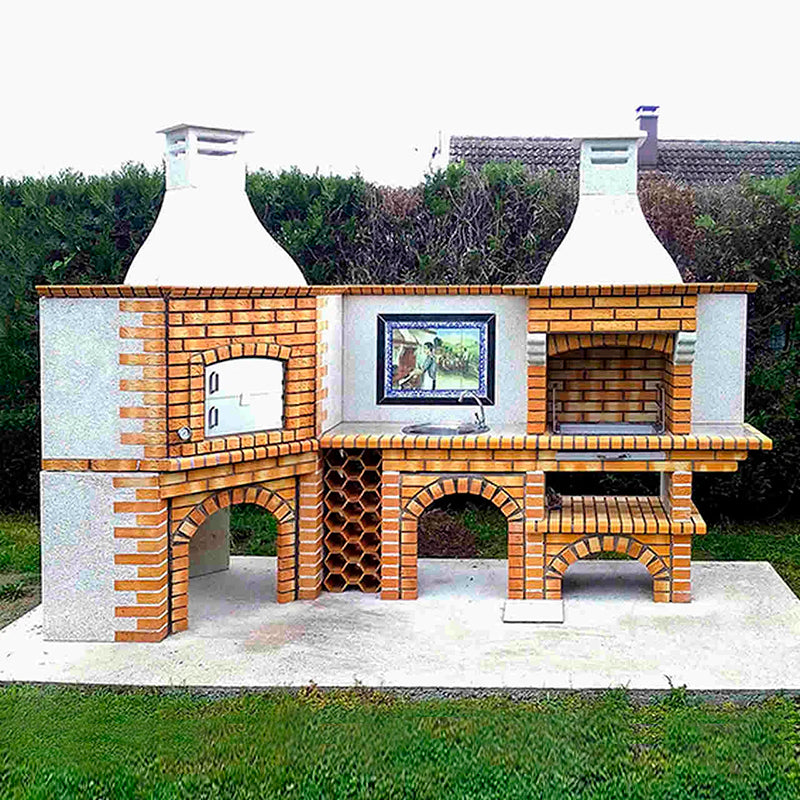 Four a pizza d'angle avec Barbecue CE1008B