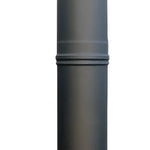 Cheminée INOX Anthracite Complète pour MAXIMUS 70cm AC76F