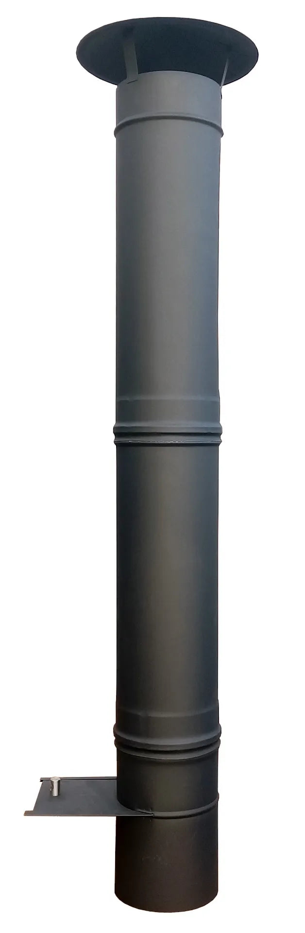 Cheminée INOX Anthracite Complète pour MAXIMUS 70cm AC76F