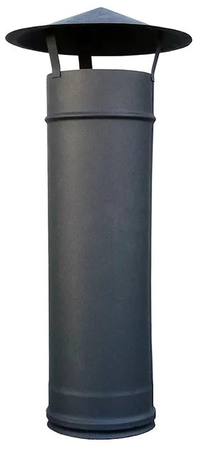 Cheminée INOX Anthracite Complète pour MAXIMUS 70cm AC76F