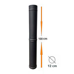 Tube INOX Anthracite 100cm pour MAXIMUS 70cm AC80F