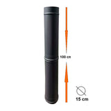 Tube INOX Anthracite 100cm pour MAXIMUS 100cm AC81F