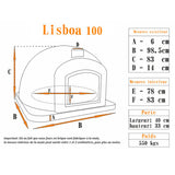 Four à pizza bois extérieur - LISBOA