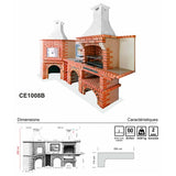 Four a pizza d'angle avec Barbecue CE1008B