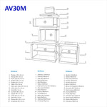 Barbecue moderne avec évier AV30M