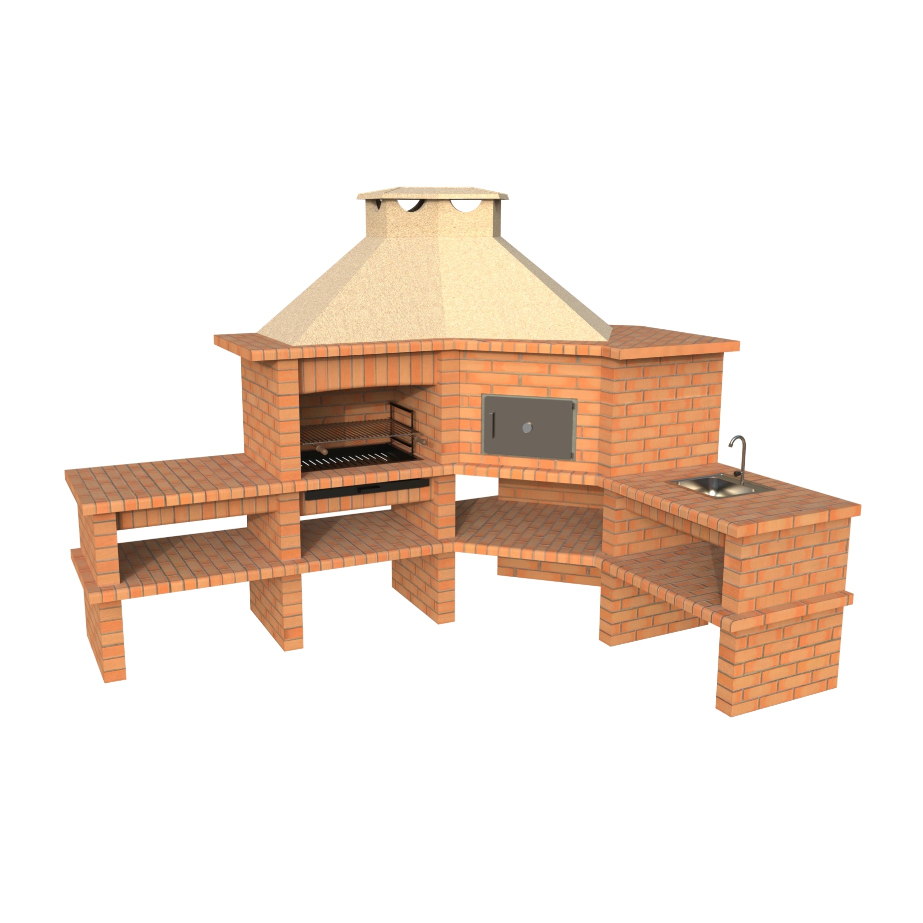 Barbecue d'angle avec Four AV360B