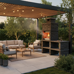 Barbecue Pierre Reconstituee avec Evier 