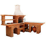 Barbecue en Brique d'Angle avec évier 