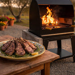 Barbecue en métal et en briques AC88F