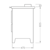 Cuisinière a bois Vintage Oliveirinha PF054F