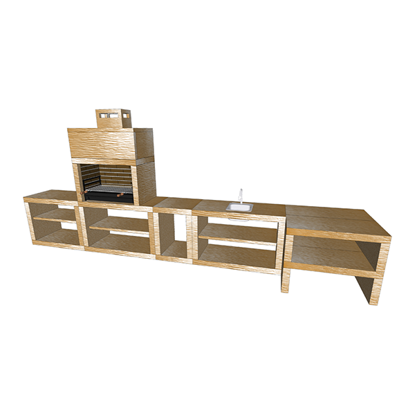 Barbecue Moderne avec Four MAXIMUS 100 cm AV110M