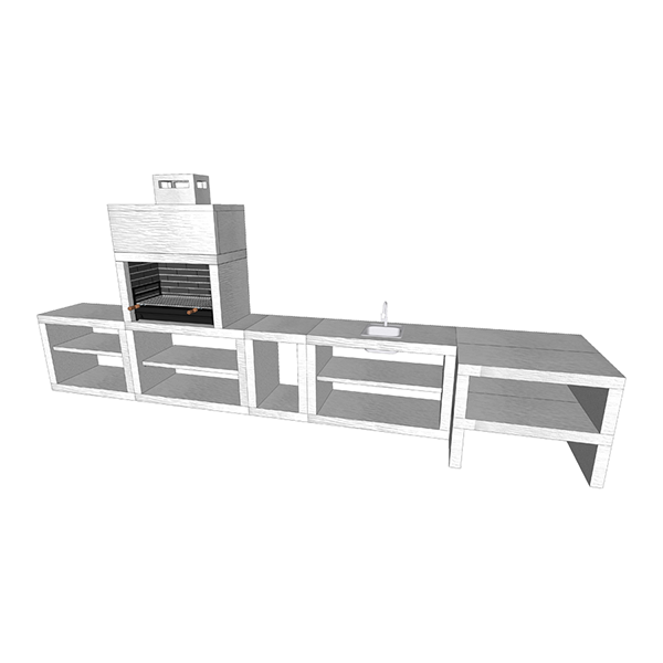 Barbecue Moderne avec Four MAXIMUS 100 cm AV110M