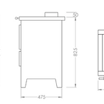 Cuisinière a bois Vintage Oliveirinha PF054F