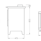 Cuisinière a bois Vintage Oliveirinha PF054F