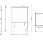Cuisinière a bois Rustique VOLTAIRE PF002F