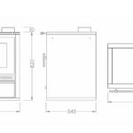 Cuisinière a bois Inox Hugo PF005F