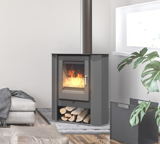 Poêle à bois sans ventilation d´angle SL PF055F