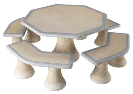 Imagen de Mesa Redonda de piedra de jardín M270F
