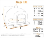 Picture of Horno para Pizza y Pan con Ladrillos - BRAGA 100cm