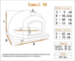 Picture of Horno de pizza y pan FAMOSI 90cm