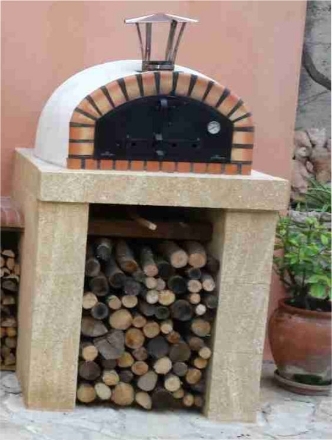 Imagen de Suplemento Puerta Antracita Acero Horno PIZZAIOLI