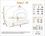 Picture of Horno de pizza y pan VENTURA Rojo 90cm