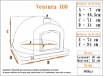 Picture of Hornos de Leña de Portugal Ventura Negro AL 100cm