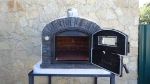Picture of Hornos Pizza y pan a leña  VENTURA Negro AL 120cm