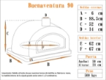 Picture of Horno de pizza y pan BUENAVENTURA NEGRO 90cm