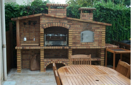 Imagen de Barbacoa de Obra Rustica FR001F