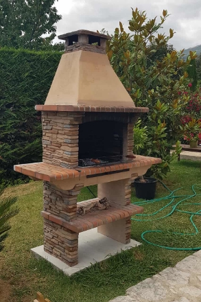 Hornos y barbacoas-Chimenea de Piedra para Exterior PR3100F