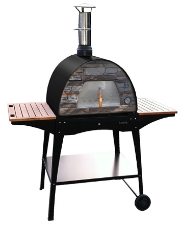 Imagen de Horno de Leña MAXIMUS ARENA Negro con Soporte WOODY Negro