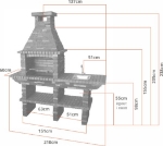 Picture of Barbacoa de Piedra con Fregadero CS2070F