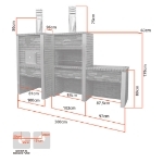 Picture of Barbacoa de Piedra y Ladrillo con Horno y Fregadero CS3070F