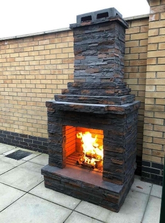 Imagen de Chimenea de Piedra para Exterior PR3100F