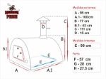 Picture of Horno MAXIMUS PRIME ARENA Rojo con Soporte Negro Parma