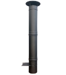 Picture of Chimenea de acero inoxidable Gris Antracita MAXIMUS 100cm AC76F