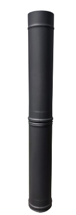 Imagen de Tubo de chimenea MAXIMUS de acero inoxidable Gris Antracita 100cm AC80F