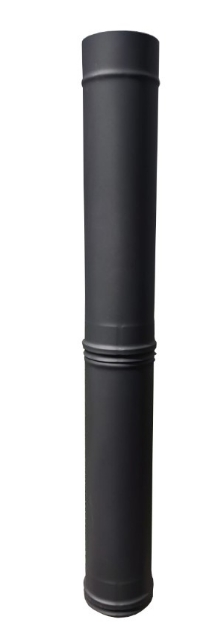 Picture of Tubo de chimenea MAXIMUS de acero inoxidable Gris Antracita 100cm AC80F