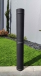 Picture of Tubo de chimenea MAXIMUS de acero inoxidable Gris Antracita 100cm AC80F