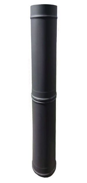 Picture of Tubo de chimenea MAXIMUS PRIME de acero inoxidable Gris Antracita 100cm AC81F