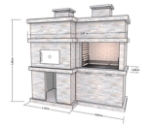 Picture of Barbacoas de Piedra con Horno de Lena PR4730F