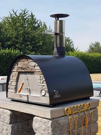 Imagen de Horno de Leña para Pizza  MAXIMUS ARENA Negro PRO