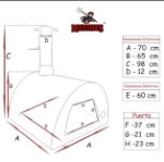 Picture of Horno de Leña Pizza y Pan MAXIMUS ARENA Rojo PRO