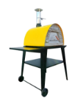 Picture of Horno de Leña MAXIMUS ARENA Amarillo con Soporte ATLAS Negro