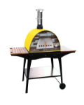 Picture of Horno de Leña MAXIMUS ARENA Amarillo con Soporte WOODY Negro